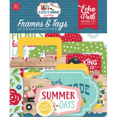 Echo Park A Slice Of Summer Die Cuts - Frames & Tags